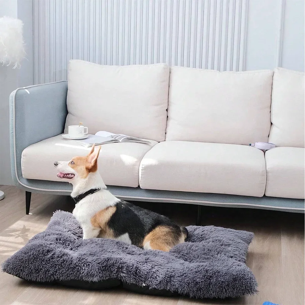 Lit chaud et confortable en peluche de grande qualité ultra douce pour chien